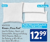 Kissen "Visco Feel" von NOVITESSE im aktuellen ALDI SÜD Prospekt für 12,99 €