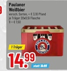 Trinkgut Burgau - Weißbier Angebot im Prospekt Weißbier bei Trinkgut im Burgau Prospekt für 14,99 €