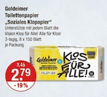 Toilettenpapier "Soziales Klopapier" Angebote von Goldeimer bei V-Markt Augsburg für 2,79 €