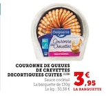 Couronne de queues de crevettes décortiquées cuites - Delpierre en promo chez U Express Montreuil à 3,95 €