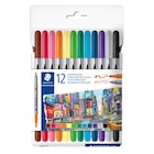 12 feutres double pointe - STAEDTLER dans le catalogue Carrefour