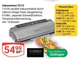 Aktuelles Vakuumierer VC10 Angebot bei GLOBUS in Saarbrücken ab 7,99 €