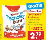 Kinder Schokobons im Netto Marken-Discount Prospekt Kinder Schokobons von Ferrero im aktuellen Netto Marken-Discount Prospekt für 2,79 €