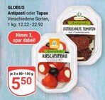 Antipasti im Angebot bei GLOBUS in Hof Antipasti Angebote von GLOBUS bei GLOBUS Hof für 5,50 €
