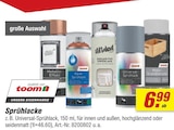 Sprühlacke von toom für 6,99 € bei toom Baumarkt im Angebot Sprühlacke von toom im aktuellen toom Baumarkt Prospekt