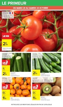 Promotion Courgette dans le prospectus Carrefour, valable du 20/10/2026 au 02/11/2026 Promo Courgette dans le catalogue Carrefour du moment à la page 34