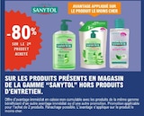 -80% sur le 2ème produit acheté sur les produits présents en magasin de la gamme ''SANYTOL' hors produits d'entretien - SANYTOL dans le catalogue E.Leclerc