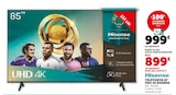 Téléviseur 85" uhd 4k - Hisense - Super U à Saint-Malo Téléviseur 85" uhd 4k - Hisense en promo chez Super U Saint-Malo à 899,00 €