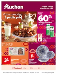 Catalogue Supermarchés Auchan Hypermarché en cours à Boulogne-Billancourt et alentours, Votre ramadan à petits prix, 24 pages, 27/02/2024 - 18/03/2024
