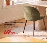 Chaise Céleste bouclette en promo chez Maxi Bazar Chaise Céleste bouclette dans le catalogue Maxi Bazar