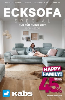 Kabs Essen Prospekt "ECKSOFA SPEZIAL" mit 11 Seiten
