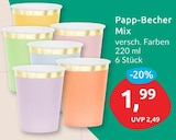 Papp-Becher Mix für 1,99 € bei budni im Angebot Papp-Becher Mix im aktuellen budni Prospekt