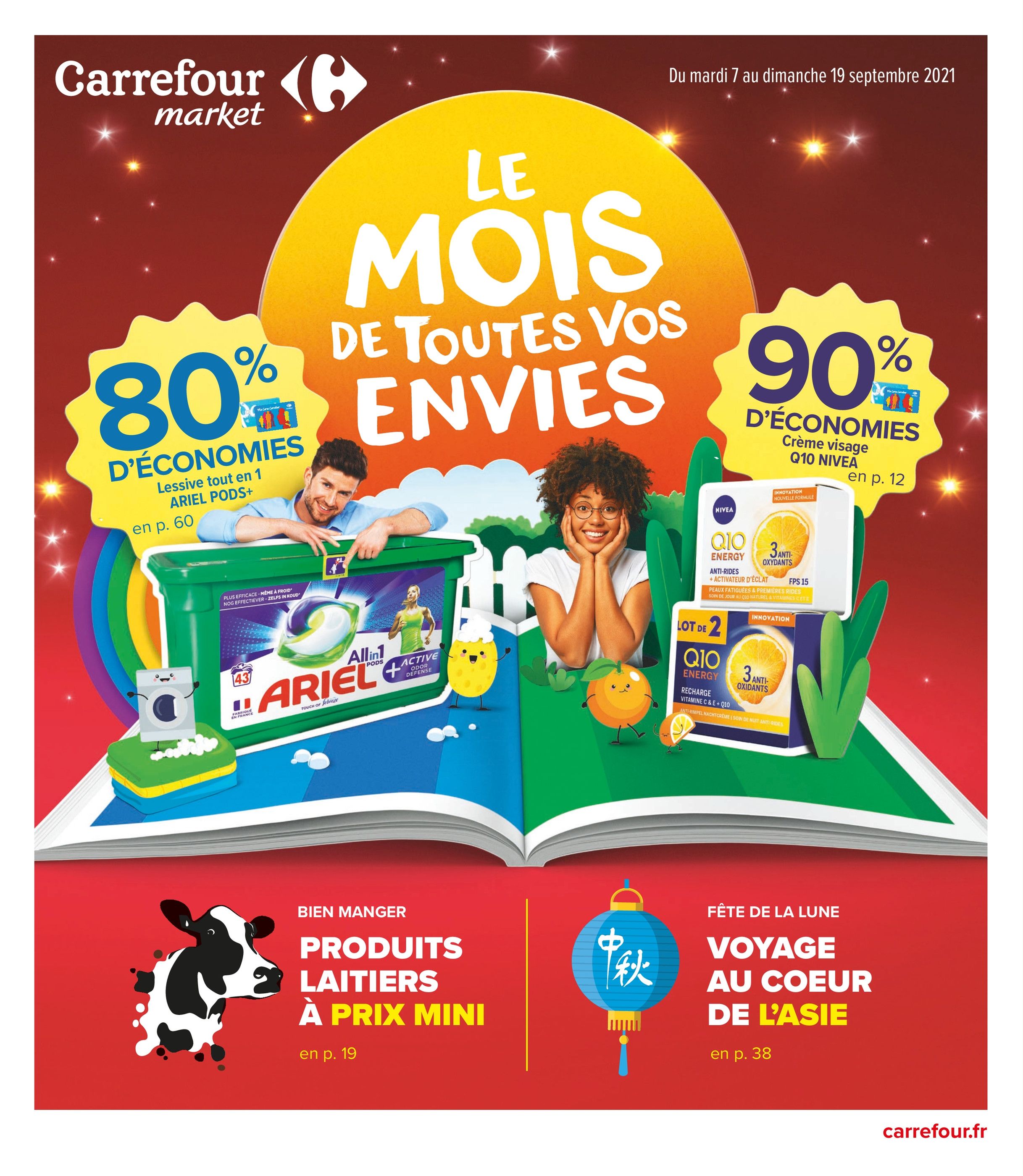 Catalogue Carrefour Market à La Valentine, avec 72 pages Prospectus Carrefour Market à La Valentine, "Le mois de toutes vos envies", 72 pages, 07/09/2021 - 19/09/2021