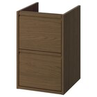 Aktuelles Waschbeckenschrank mit Schubladen braun Eichenachbildung 40x48x63 cm Angebot bei IKEA in Bochum ab 130,00 €