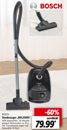 Lidl Oberviechtach - Staubsauger „BGL3309L“ Staubsauger „BGL3309L“ Angebot bei Lidl Oberviechtach im Prospekt ALLES FÜR DEIN FUSSBALLFEST