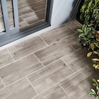 Promo Carrelage sol extérieur effet bois gris clair L.60 x l.30 cm x ép.8,7 mm Norwegio à 13,90 € dans le catalogue Castorama ""