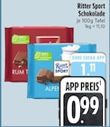 Schokolade Angebote von Ritter Sport bei EDEKA Augsburg für 0,99 €