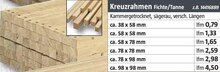Kreuzrahmen Fichte/Tanne bei BAUHAUS in Bergisch Gladbach Kreuzrahmen Fichte/Tanne im Angebot bei BAUHAUS Bergisch Gladbach