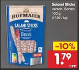 Salami Sticks im Angebot bei Netto Marken-Discount in Hürth Salami Sticks Angebote von HOFMAIER bei Netto Marken-Discount Hürth für 1,79 €