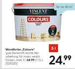 Wandfarbe "Colours" von VINCENT für 24,99 € bei Hellweg im Angebot Wandfarbe "Colours" von VINCENT im aktuellen Hellweg Prospekt