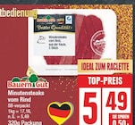 Minutensteaks vom Rind Angebote von Bauern Gut bei EDEKA Potsdam für 5,49 €