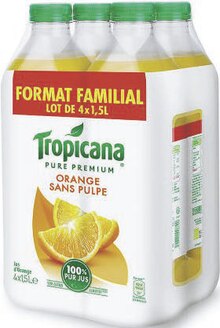 Tropicana pure premium orange sans pulpe - Géant Casino à Dijon Tropicana pure premium orange sans pulpe en promo chez Géant Casino Dijon à 7,34 €