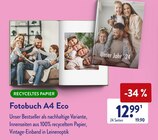 Fotobuch A4 Eco Angebote von Recyceltes Papier bei ALDI SÜD Bornheim für 12,99 €