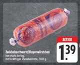 Aktuelle Zwiebelmettwurst Angebote bei E center in Dresden Aktuelles Zwiebelmettwurst/Vesperwürstchen Angebot bei E center in Dresden ab 1,39 €