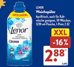 Weichspüler im Angebot bei ALDI SÜD in Würzburg Weichspüler Angebote von Lenor bei ALDI SÜD Würzburg für 2,88 €