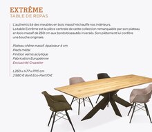 Crozatier Paris - Extrême table de repas Promo Extrême table de repas dans le catalogue Crozatier "Crozatier" à Paris
