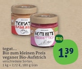 veganer Bio-Aufstrich von tegut... im aktuellen tegut Prospekt für 1,39 €