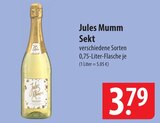 Sekt Angebote von Jules Mumm bei famila Nordost Langenhagen für 3,79 €