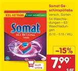 Geschirrspültabs im Angebot bei Netto Marken-Discount in Frankenthal Geschirrspültabs Angebote von Somat bei Netto Marken-Discount Frankenthal für 7,99 €