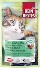 dm-drogerie markt Gelnhausen - Katzenleckerli Mini Sticks mit Huhn, Ente, Rind & Katzenminze Angebot im Prospekt Katzenleckerli Mini Sticks mit Huhn, Ente, Rind & Katzenminze bei dm-drogerie markt im Gelnhausen Prospekt für 0,95 €