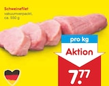 Netto Marken-Discount Wunder - Schweinefilet Angebot im Prospekt Schweinefilet bei Netto Marken-Discount im Wunder Prospekt für 7,77 €
