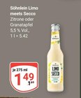 Limo meets Secco Zitrone im Angebot bei GLOBUS in Braunschweig Limo meets Secco Zitrone Angebote von Söhnlein bei GLOBUS Braunschweig für 1,49 €