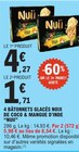 4 bâtonnets glacés noix de coco & mangue d'Inde - NUII en promo à 1,71 € chez E.Leclerc 4 bâtonnets glacés noix de coco & mangue d'Inde - NUII dans le catalogue E.Leclerc