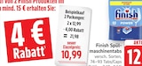 Finish Spülmaschinentabs Angebote von Finish bei E center Ulm für 10,99 €