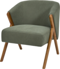 Fauteuil salon côtelé en promo chez Bazarland Perpignan à 99,00 €