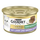 GOURMET Gold Feine Pastete mit Lamm und grünen Bohnen 85 g Angebote von Gourmet bei Zookauf Bremen für 0,49 €