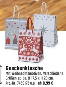 Geschenktasche bei OBI in Bergisch Gladbach Geschenktasche im Angebot bei OBI Bergisch Gladbach für 0,99 €