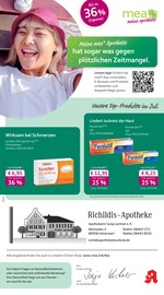 mea - meine apotheke Apotheken Prospekt der aktuellen Woche mit 4 Seiten, gültig von 01.07.2026 bis 31.07.2026, in Reichertshofen und Umgebung Aktueller mea - meine apotheke Apotheken Prospekt in Reichertshofen und Umgebung, "Unsere Juli-Angebote" mit 4 Seiten, 01.07.2026 - 31.07.2026