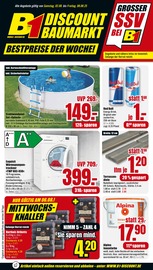 Aktueller B1 Discount Baumarkt Prospekt "BESTPREISE DER WOCHE!" mit 8 Seiten