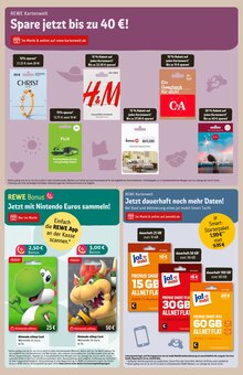 Geschenkkarte im REWE Prospekt "Dein Markt" mit 36 Seiten (Duisburg)