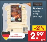 Bratwurst für 2,99 € bei Netto Marken-Discount im Angebot Bratwurst im aktuellen Netto Marken-Discount Prospekt