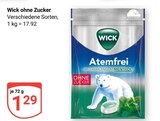 ohne Zucker Angebote von Wick bei GLOBUS Halle für 1,29 €
