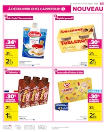 Prix et réduction Toblerone dans le prospectus Carrefour en cours Offre Toblerone dans le catalogue Carrefour du moment à la page 37