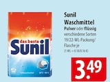 Sunil Waschmittel Angebote bei famila Nordost Lüneburg für 3,49 €