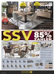 Stuhl im BRAUN Möbel-Center Prospekt in Pirmasens Aktueller BRAUN Möbel-Center Prospekt mit Stuhl, "SSV - VERKAUF SOLANGE DER VORRAT REICHT", Seite 10