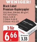 Black Label Premium-Kopierpapier im Angebot bei E center in Borken Black Label Premium-Kopierpapier Angebote von Canon bei E center Borken für 6,66 €